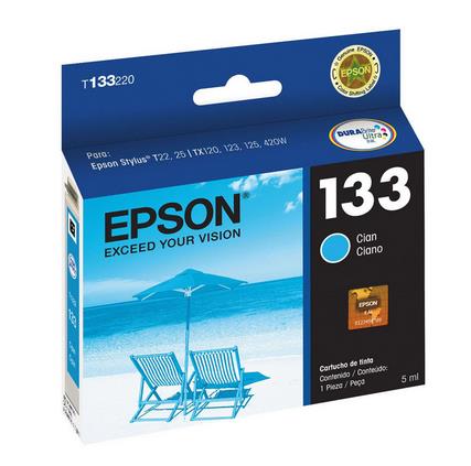 TINTA EPSON 133 CIAN T133220 T22,25