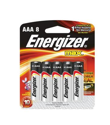 PILA ENERGIZER MAX  AAA C/U 