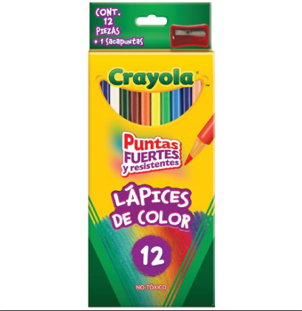 COLORES CRAYOLA LARGOS C/12