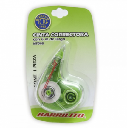 CINTA CORRECTORA 8m x 5mm BARRILITO 7791CCB