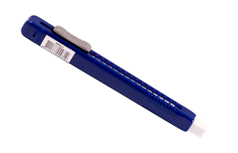BORRADOR T/LAPIZ CUADRANGULAR PENTEL BARRIL NEGRO